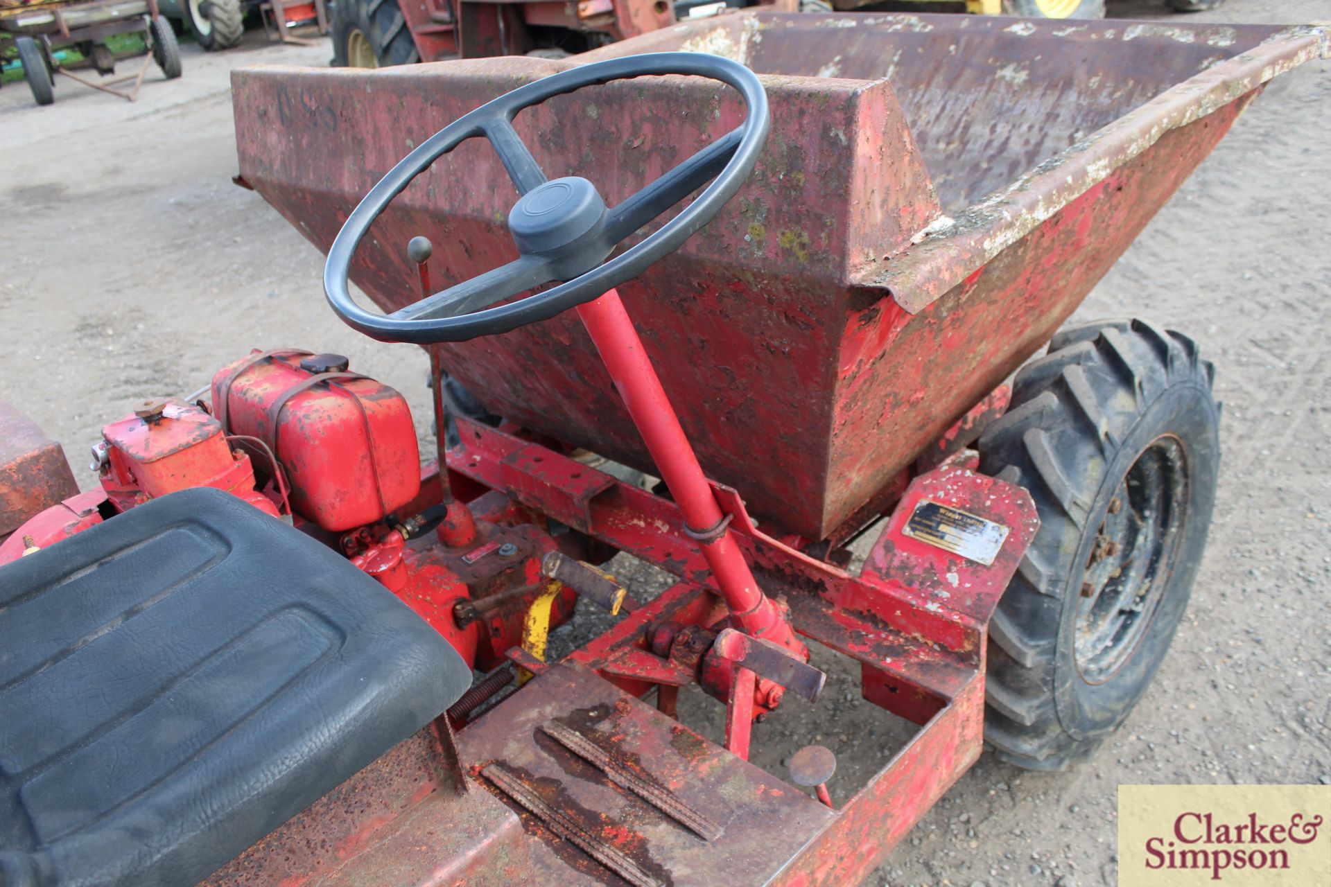 Winget 1.5T 2WD dumper. With Petter PH1 diesel engine and hydraulic tip. - Image 12 of 21
