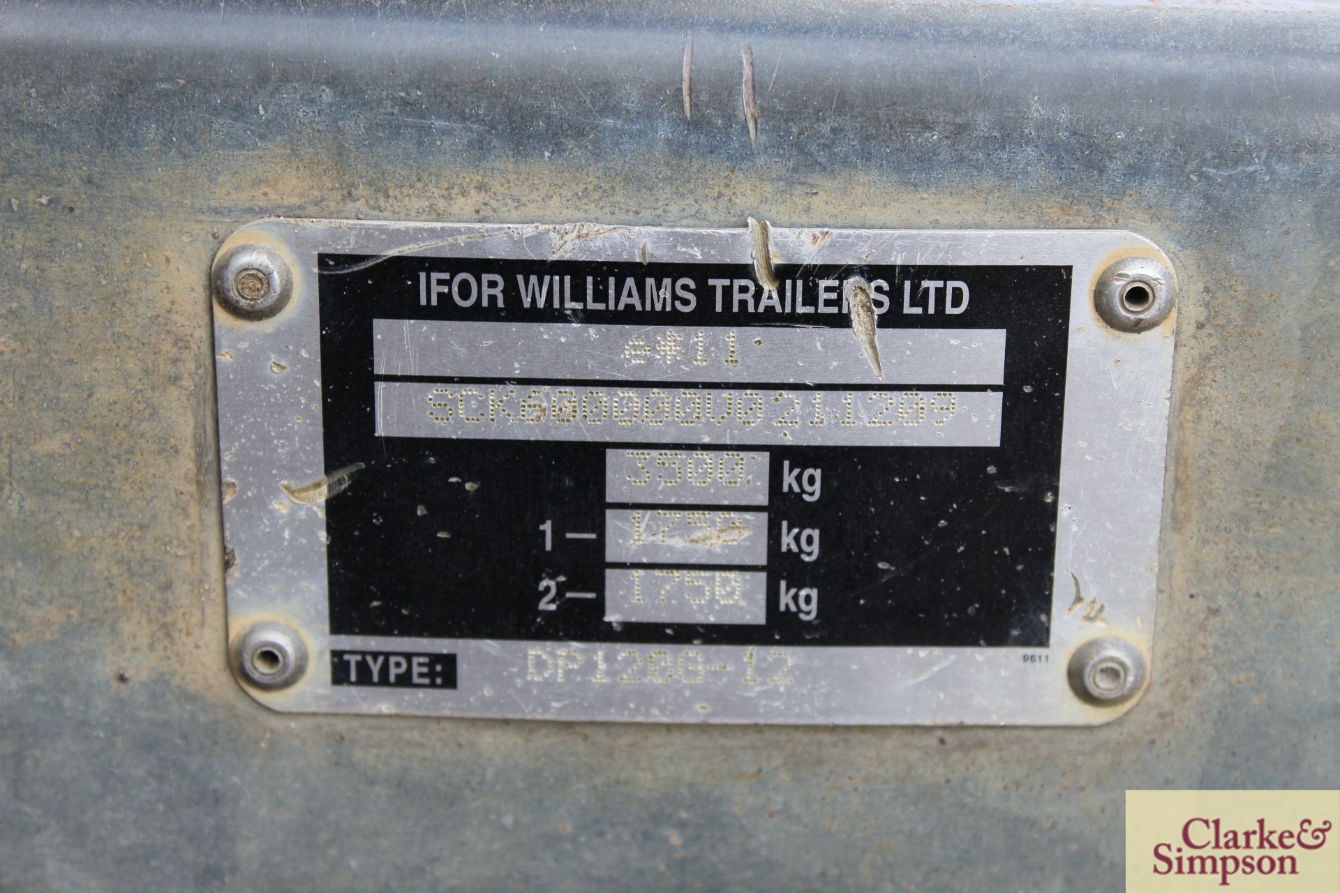 Ifor Williams 12ft twin axle demount livestock trailer. * - Image 16 of 17
