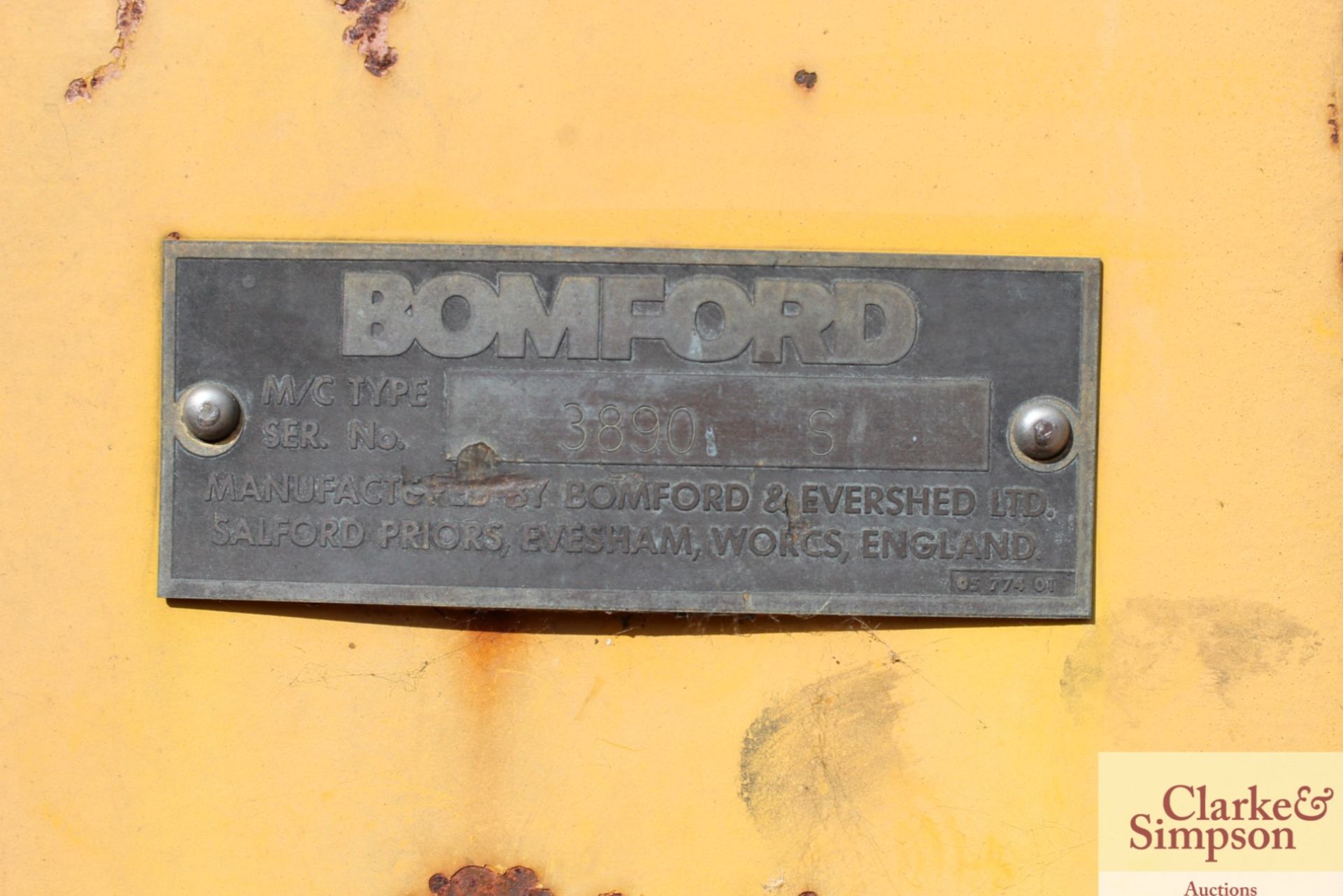 Bomford Supertrim linkage conversion hedge cutter. Serial number 3890. - Image 11 of 11