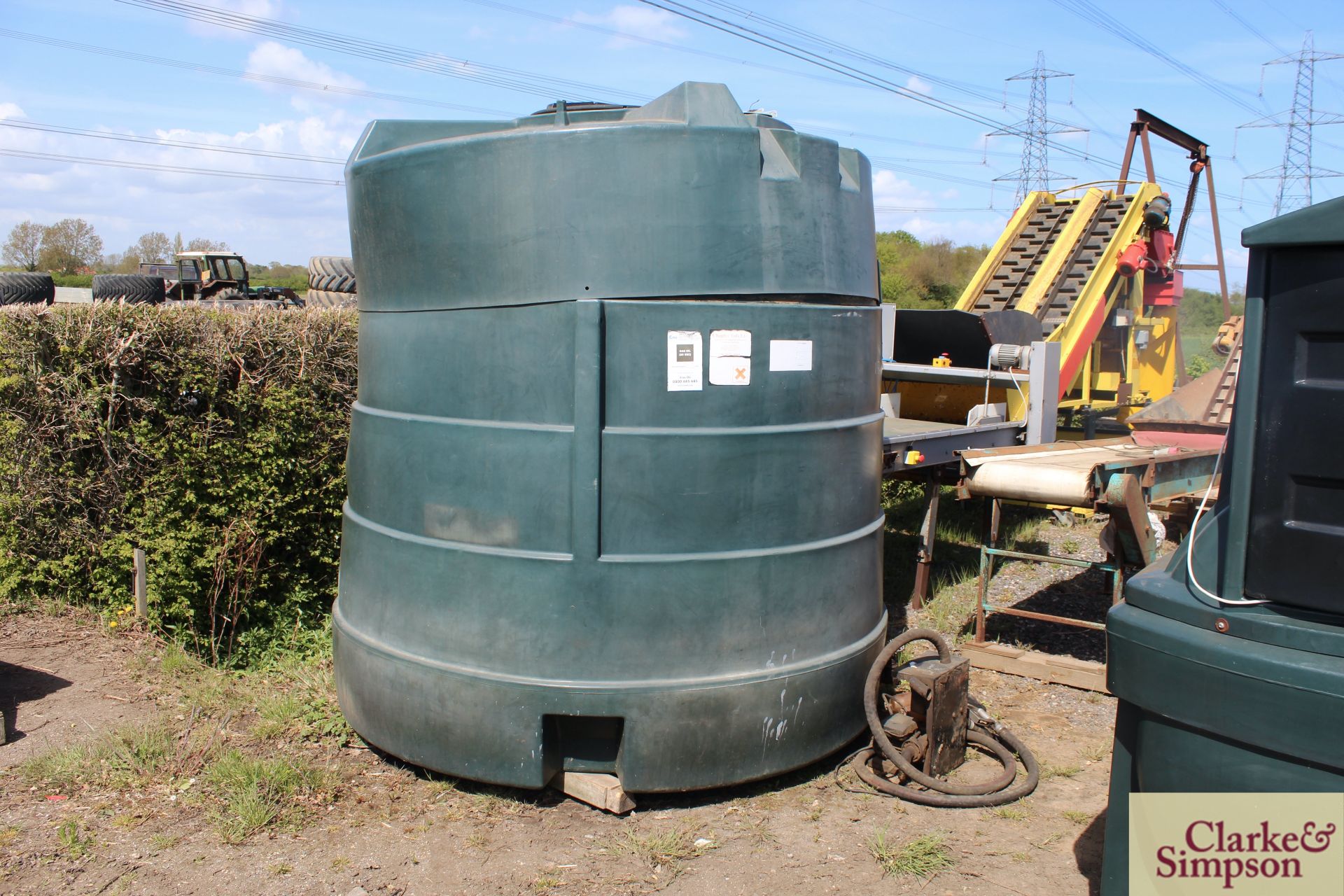 5,000L bunded plastic fuel tank. *