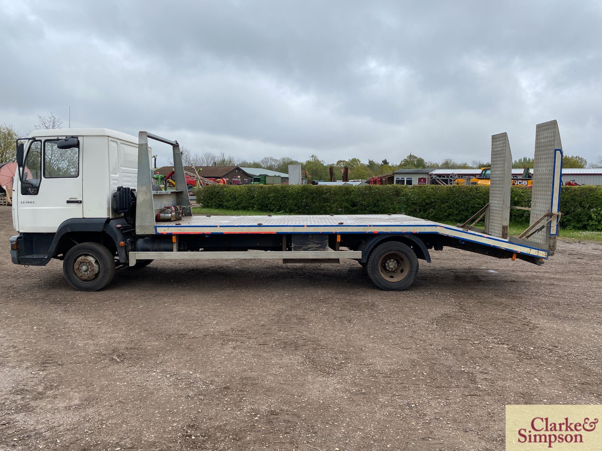 MAN LE150C 7.5T 4x2 beavertail lorry. Registration NU02 UKG. Date of first registration 15/05/ - Image 2 of 46