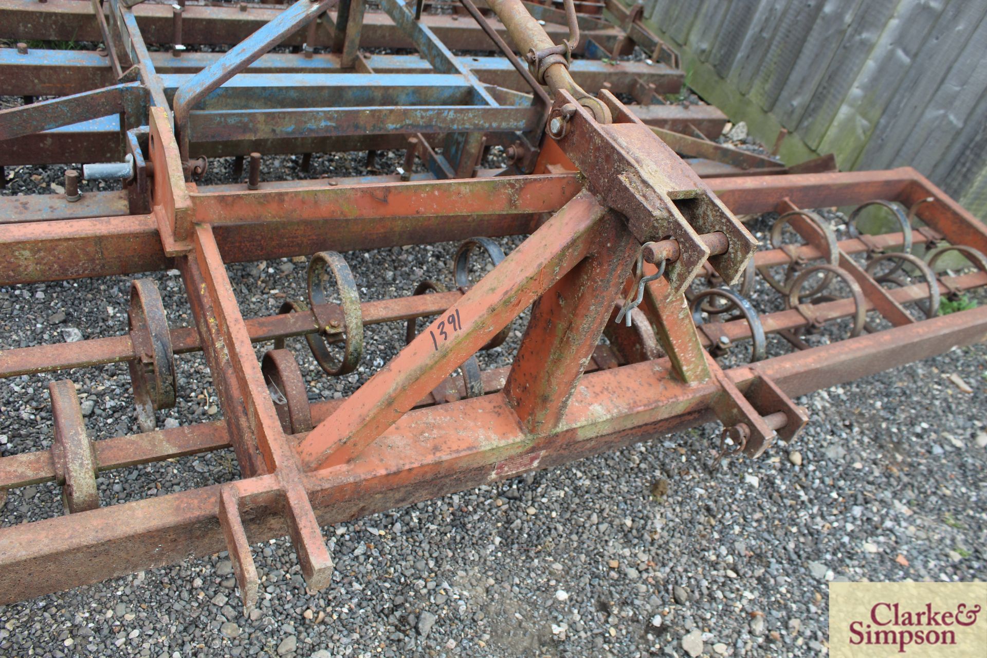 Blench 12ft Dutch harrow. With leading spring tines. * - Image 6 of 21