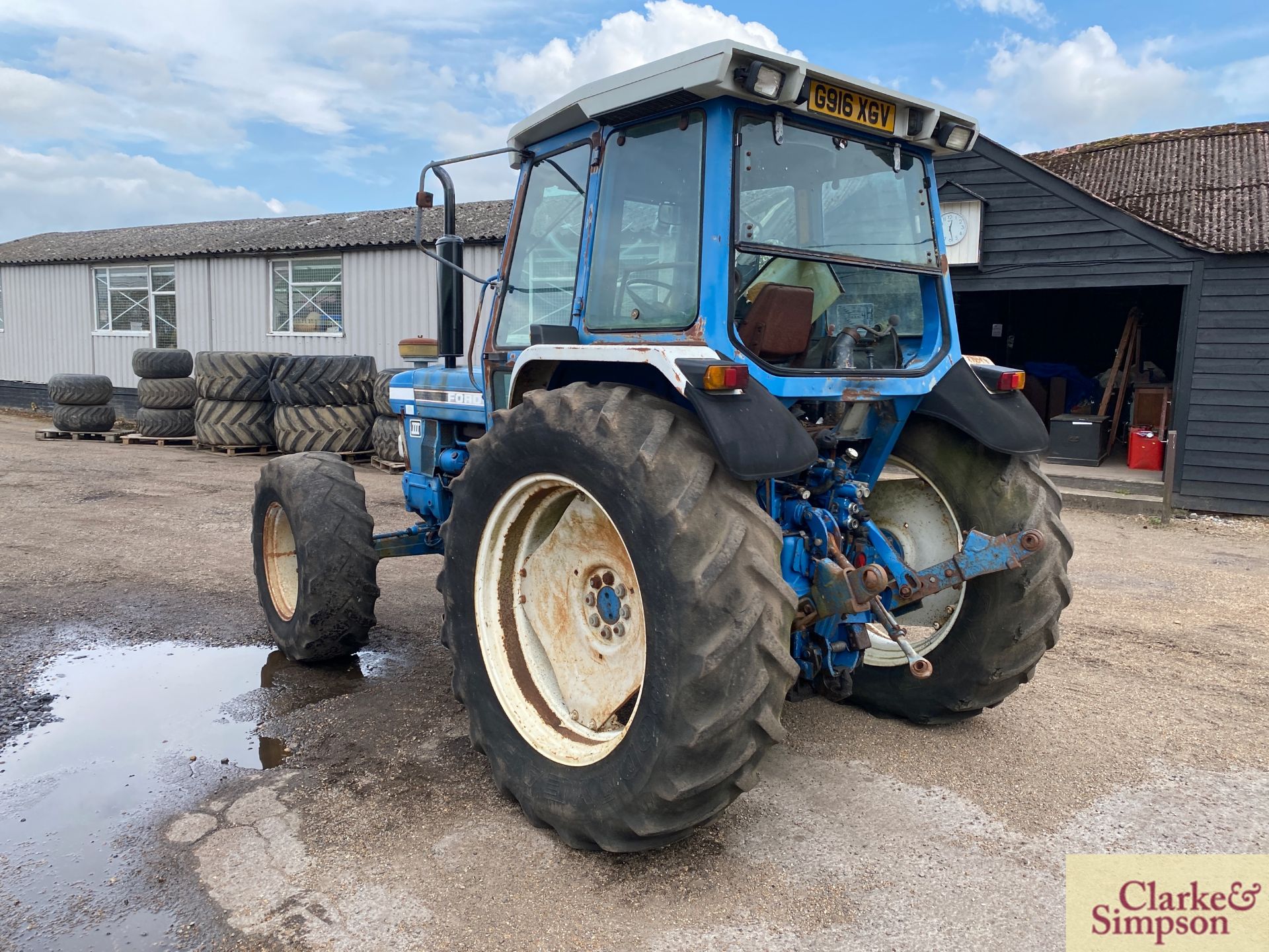 Ford 7810 Force III 4WD tractor. Registration G916 XGV. Date of first registration 04/1990. 7,920 - Image 3 of 32