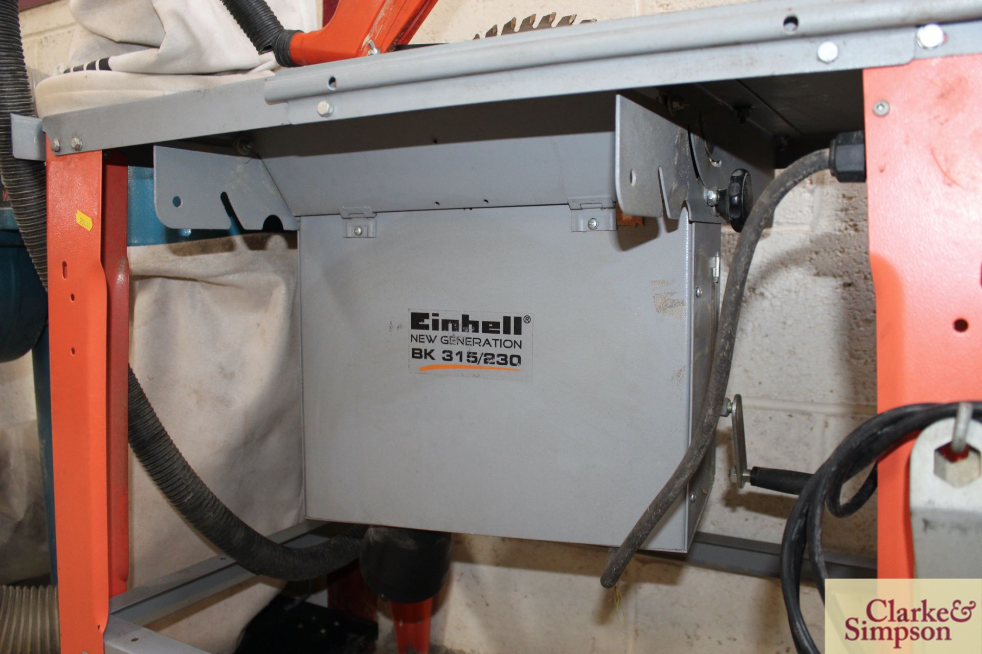 Einhall BK 315 240V site table saw. 2007. Serial number UK2180. Owned from new. * - Image 6 of 6