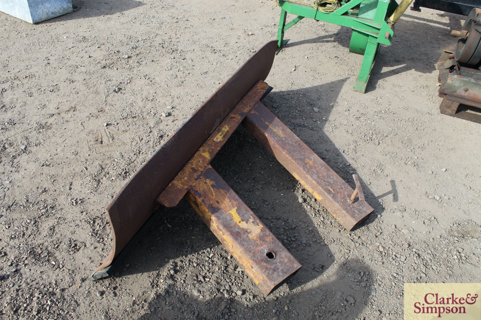 Pallet tine mounted snow plough. * - Image 2 of 6