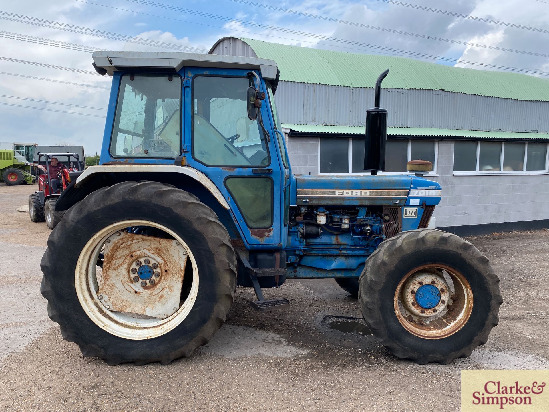 Ford 7810 Force III 4WD tractor. Registration G916 XGV. Date of first registration 04/1990. 7,920 - Image 6 of 32