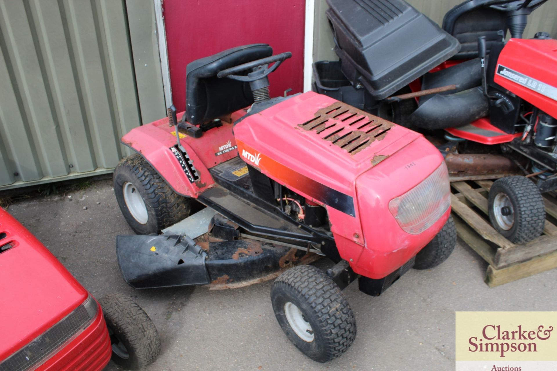 MTD 36in ride-on mower.