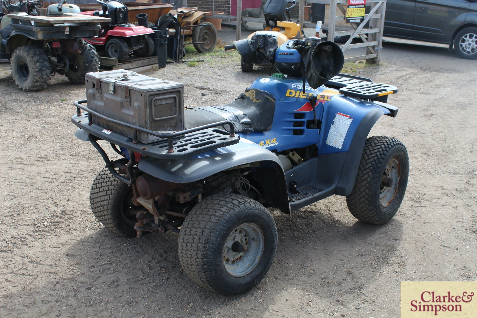 Polaris 500cc Diesel 4WD quad bike. Registration Q52 CHH. Date of first registration 02/2000. VIN - Image 5 of 28