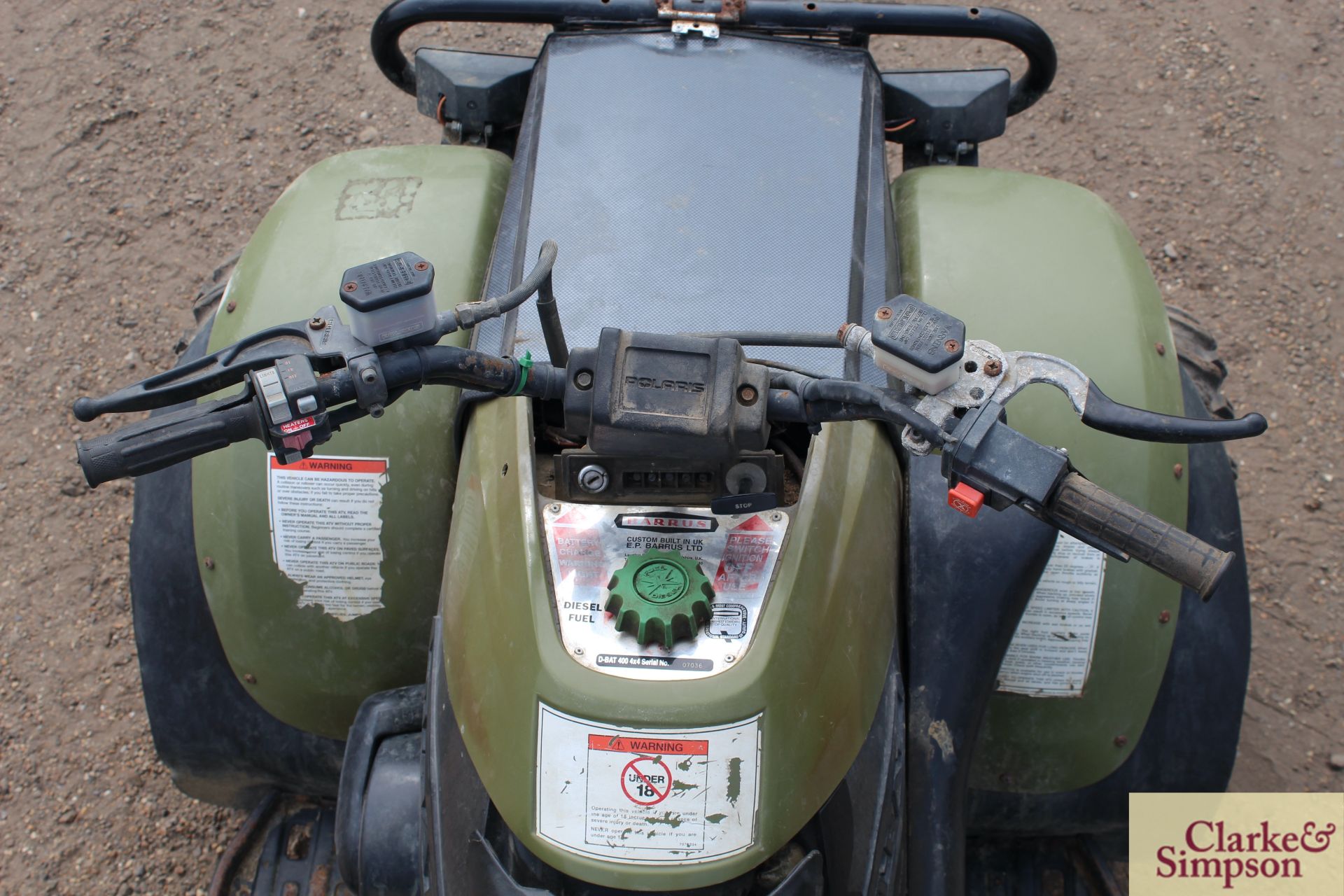 D-Bat 4WD diesel quad bike. * - Image 26 of 30