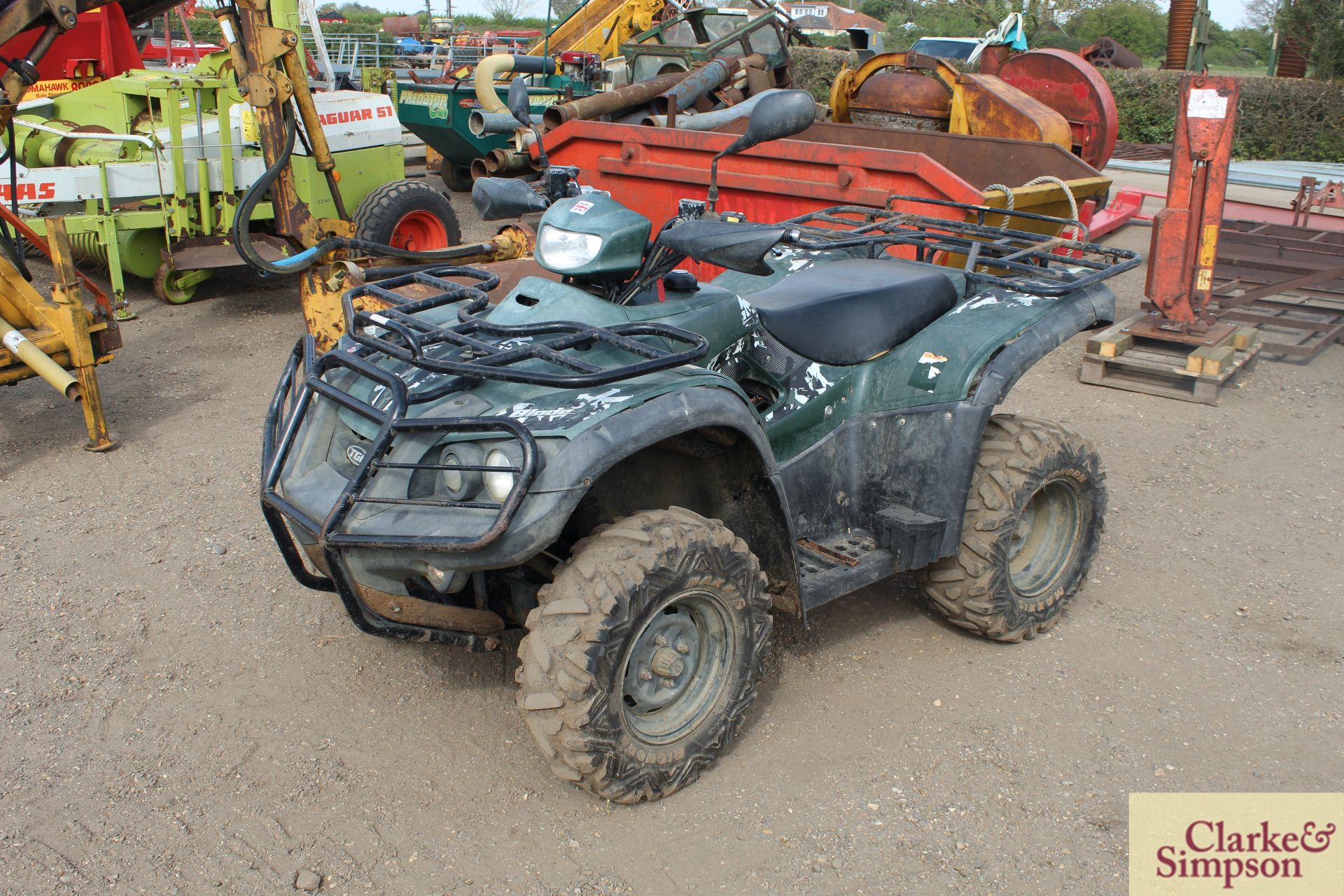 TGB 425 Blade 4WD petrol quad bike. Registration AU13 CCY. Date of first registration 03/2013. Owned