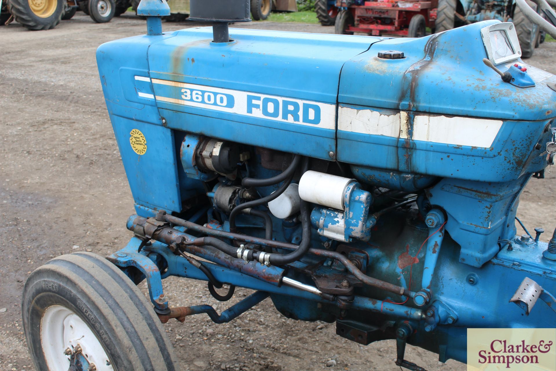 Ford 3600 2WD tractor. Registration MAG 799P. Date of first registration 02/1976. 12.4/11-28 rear - Image 20 of 25