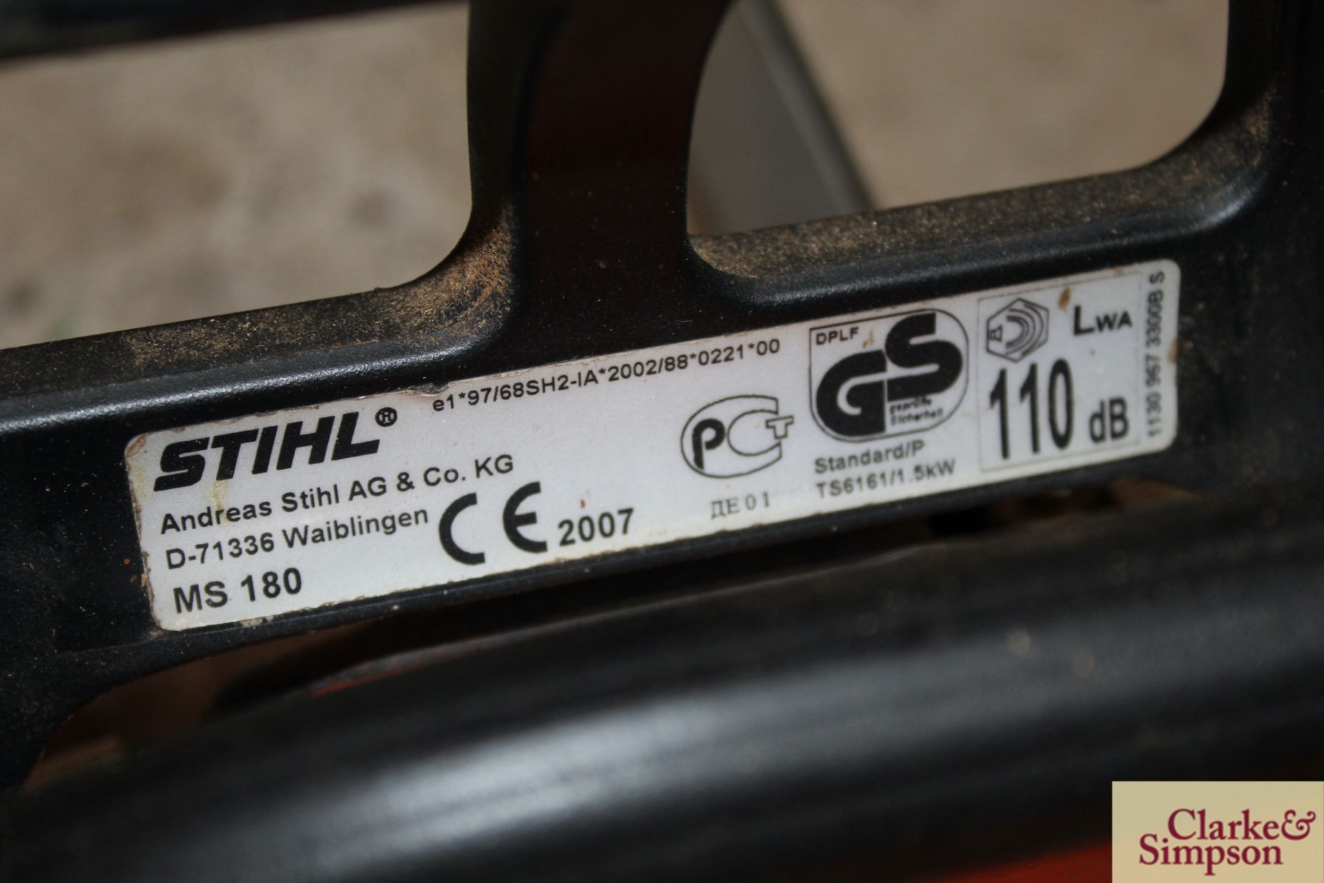 Stihl MS180 chainsaw. - Image 8 of 11