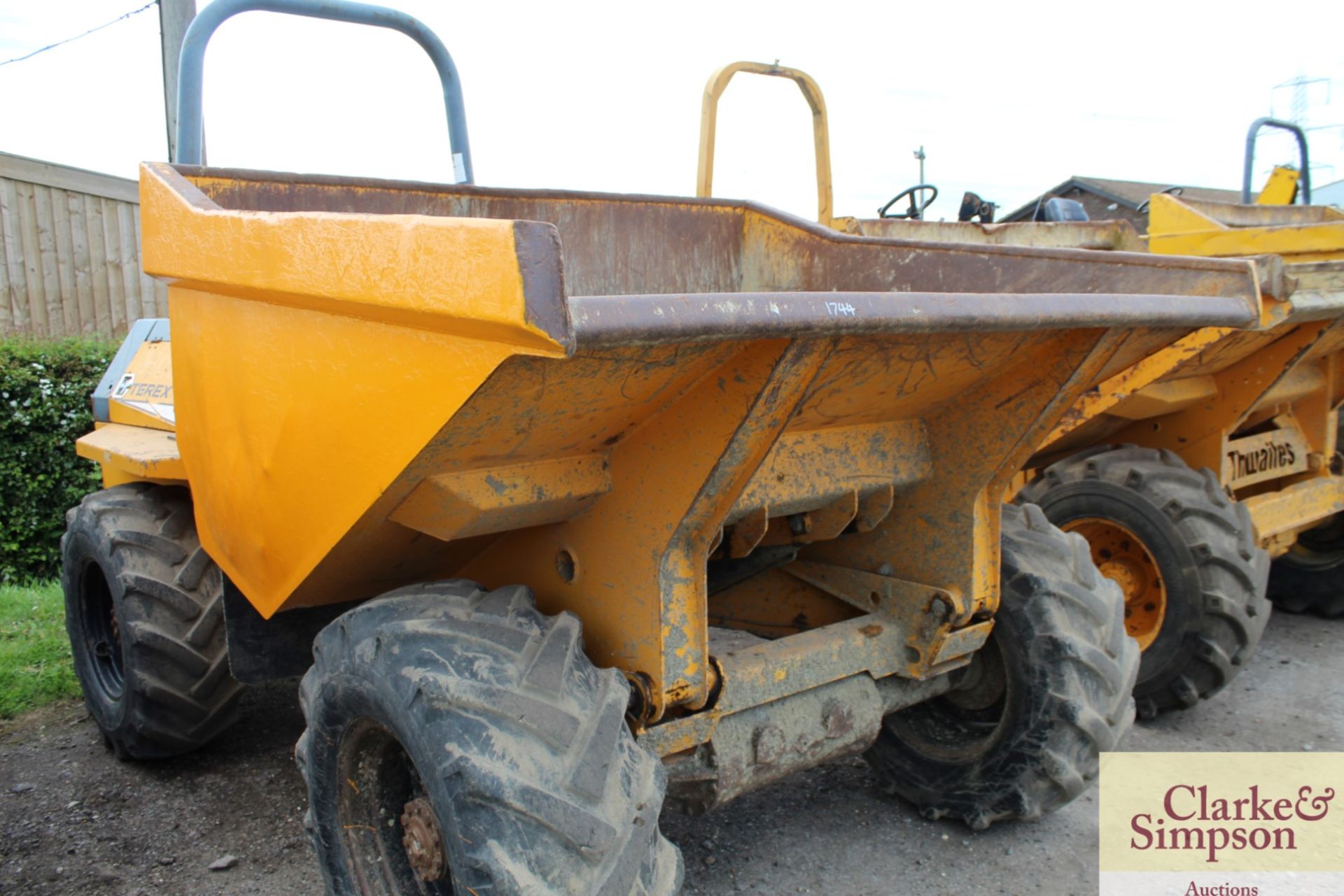 Terex/ Benford PT6000 6T 4WD dumper. 2004. Showing 1,071 hours. Model 6002 PTR. Serial number - Image 12 of 20