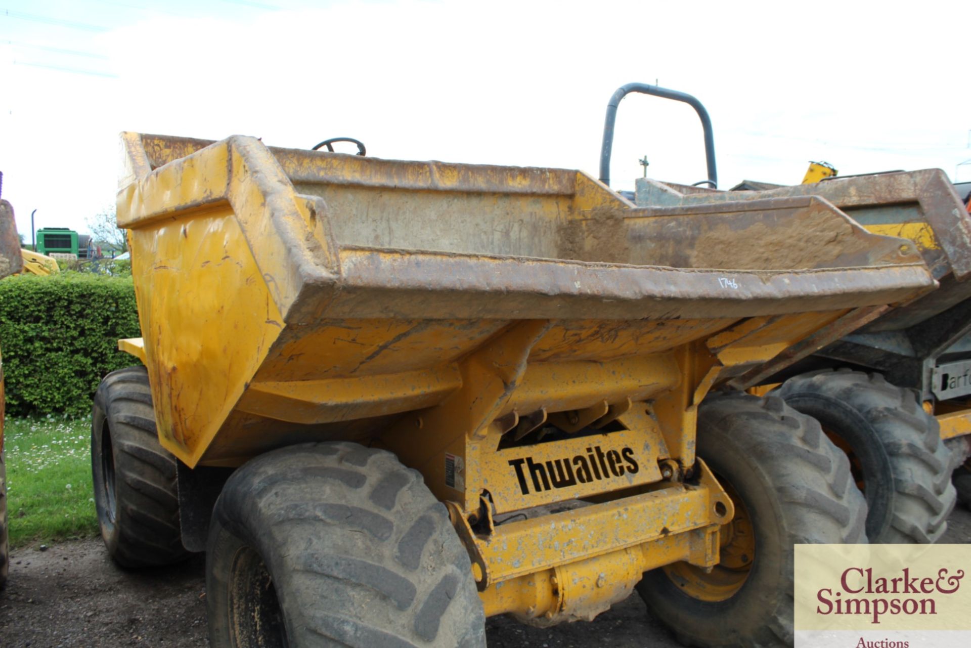 Thwaites 9T 4WD dumper. 2004. 4752 hours. Serial number SLCM390ZZ4 3.A4833. * - Image 10 of 18