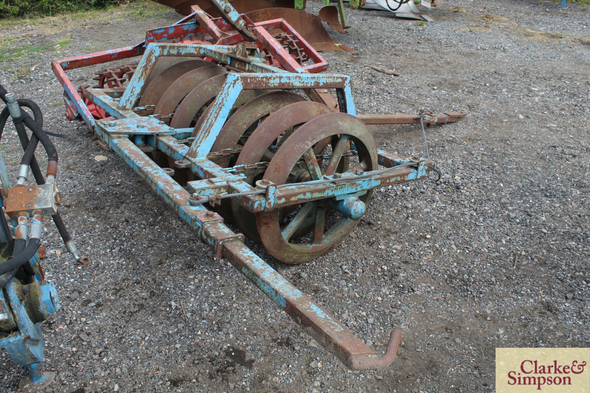 Hill & Osbourne furrow press with crumbler. Previously used with Lot 1371. - Image 4 of 7