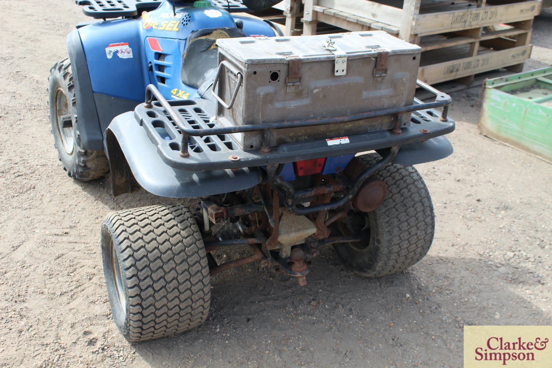 Polaris 500cc Diesel 4WD quad bike. Registration Q52 CHH. Date of first registration 02/2000. VIN - Image 17 of 28