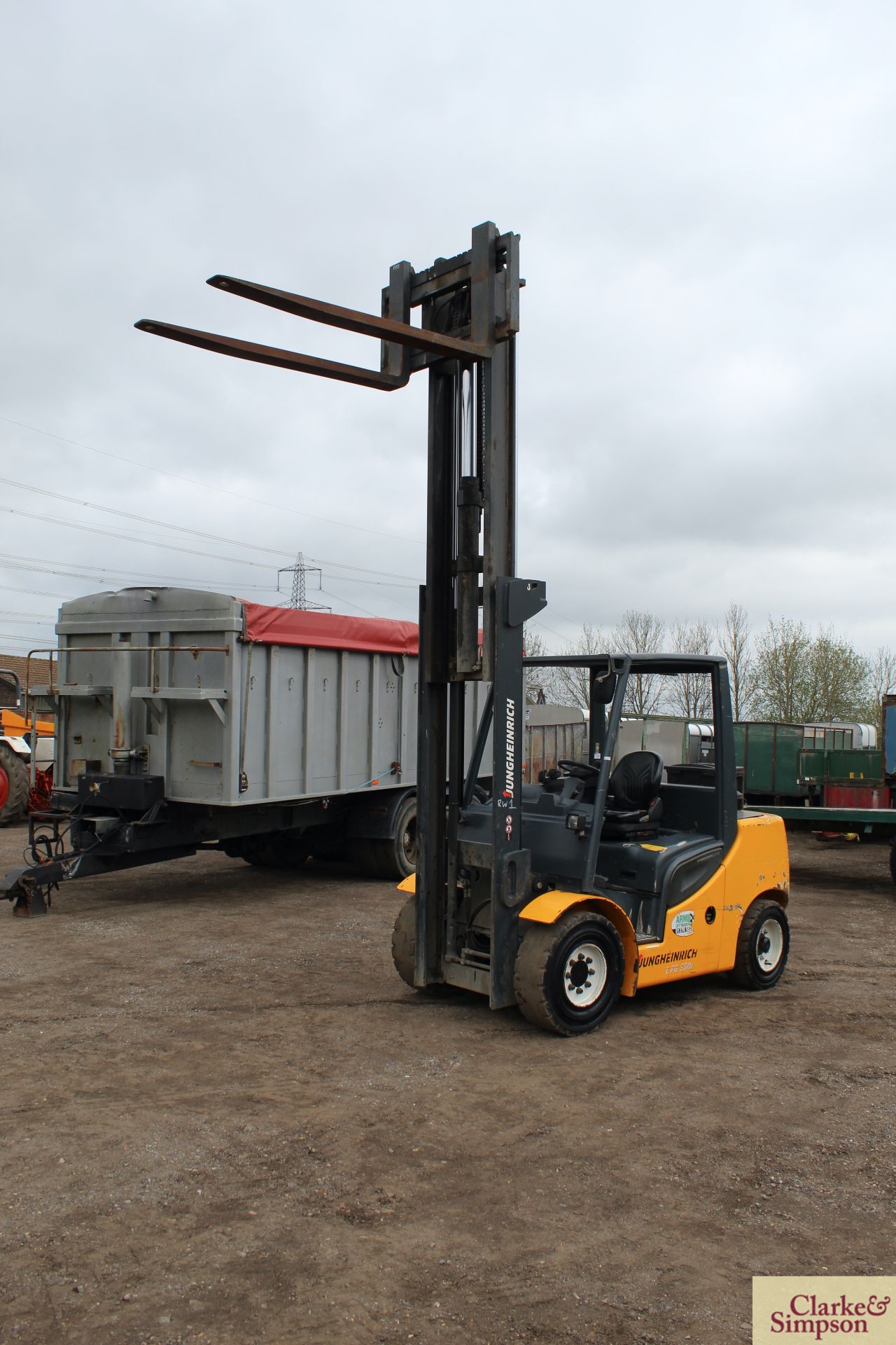 Jungheinrich DFG S50s masted forklift. 2015. 5,500 hours. 5T @ 600mm. Serial number FN495295. - Image 23 of 26