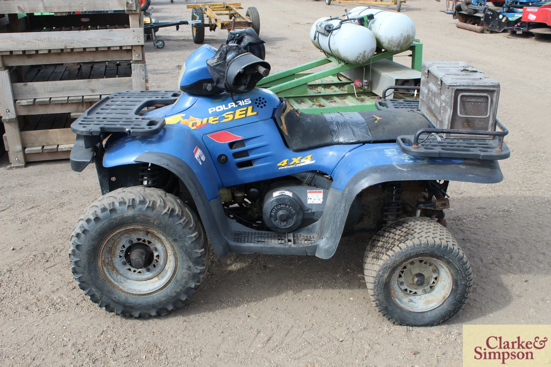 Polaris 500cc Diesel 4WD quad bike. Registration Q52 CHH. Date of first registration 02/2000. VIN - Bild 2 aus 28