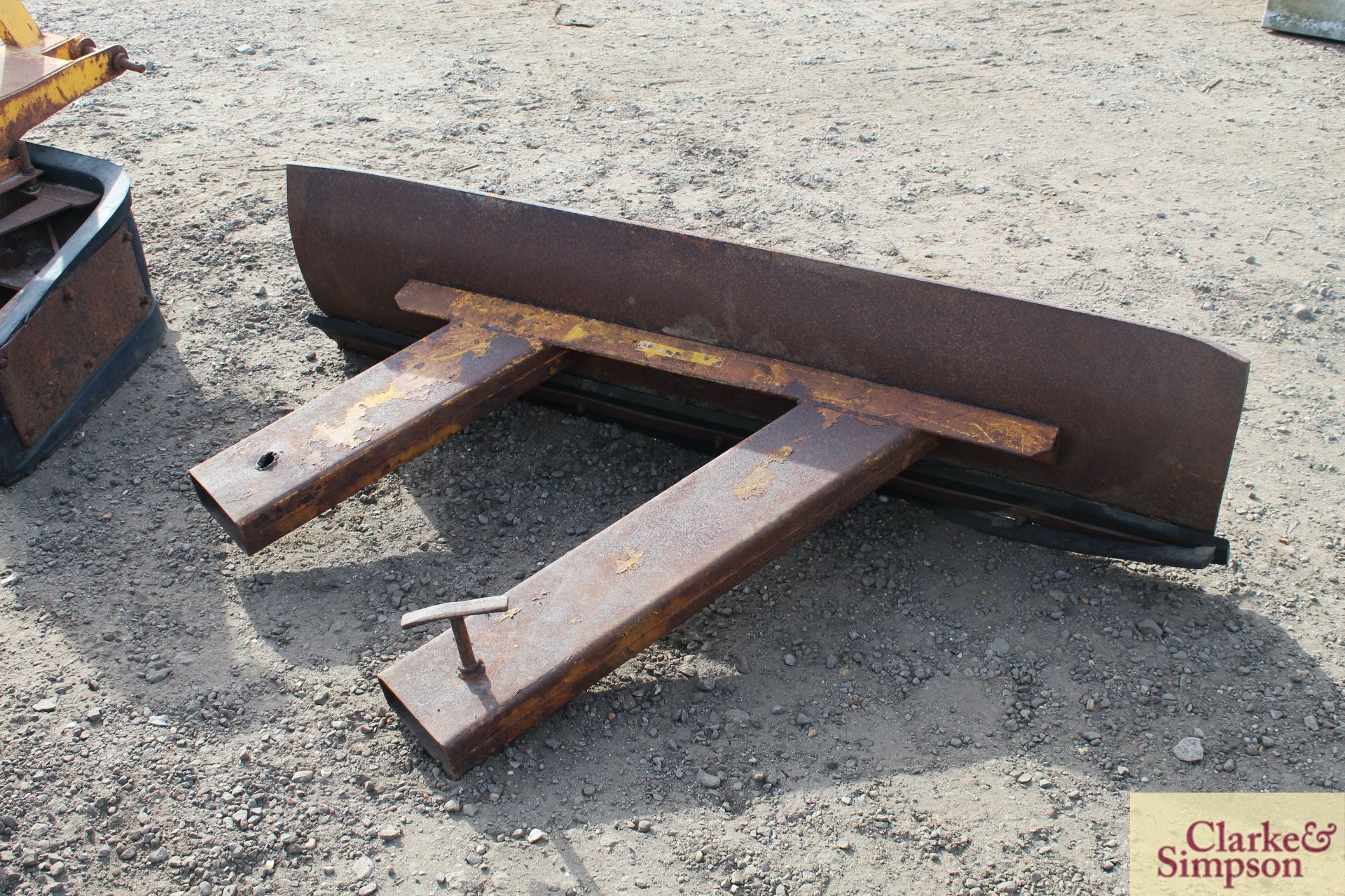 Pallet tine mounted snow plough. * - Image 3 of 6