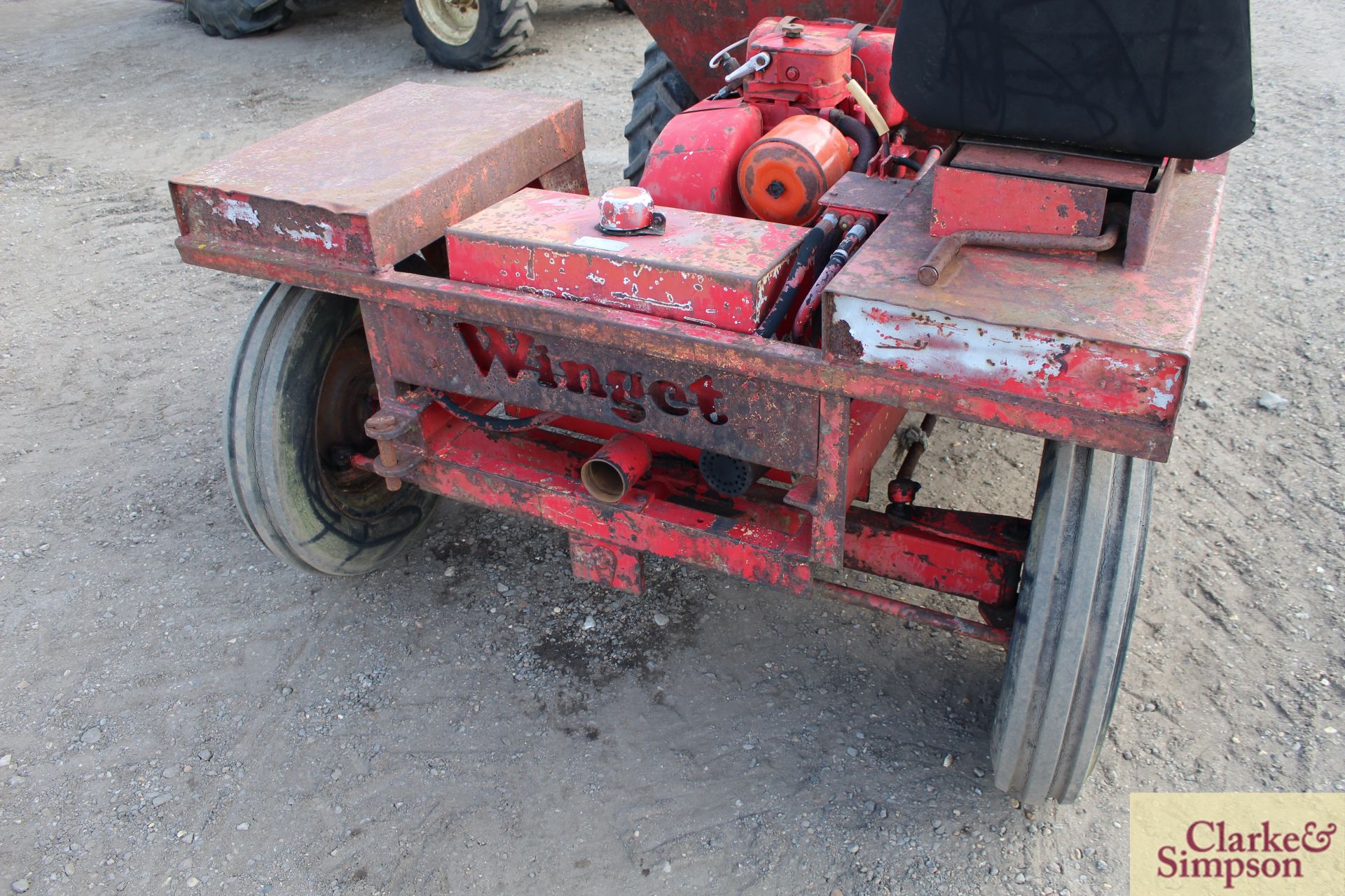 Winget 1.5T 2WD dumper. With Petter PH1 diesel engine and hydraulic tip. - Image 13 of 21