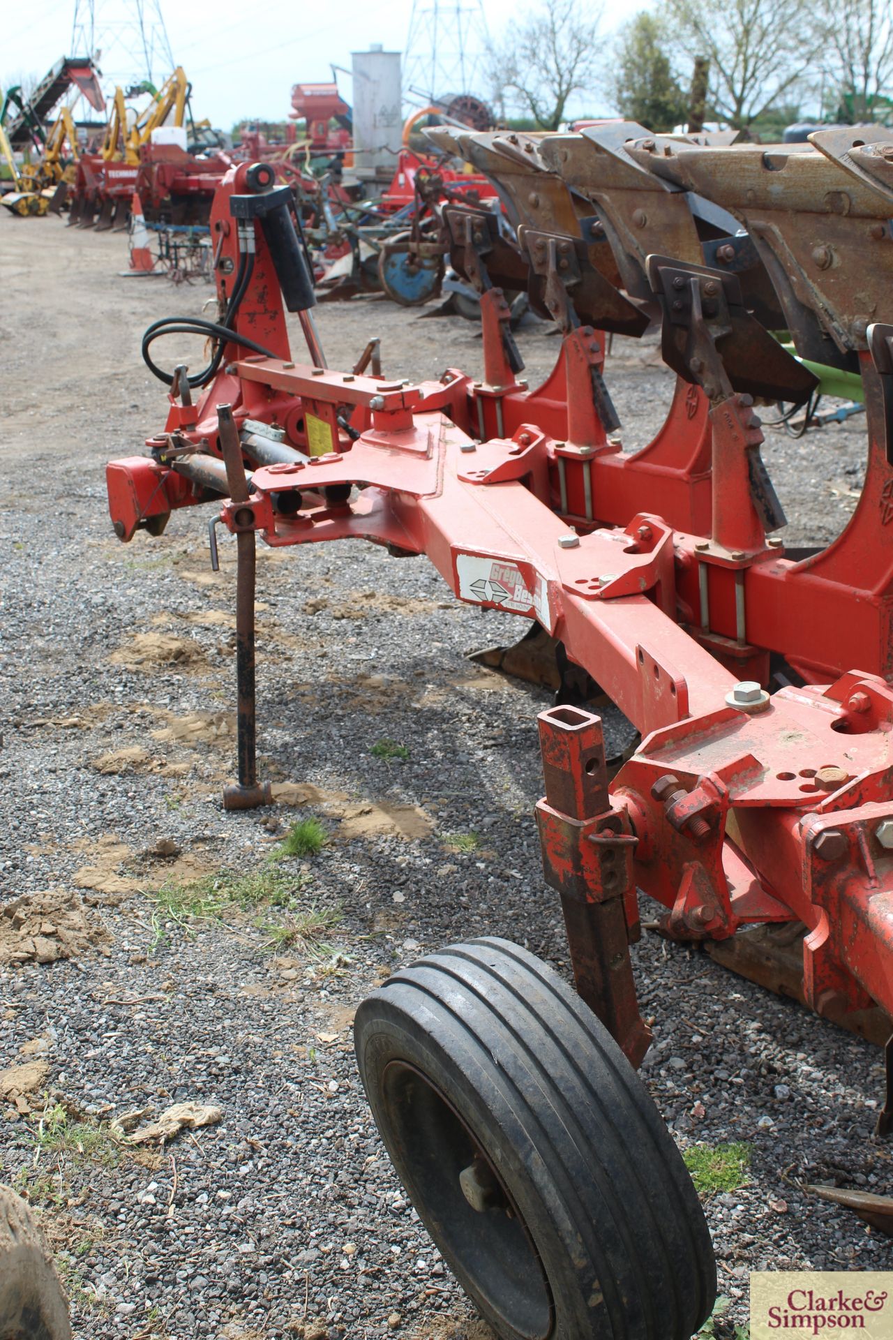 Gregoire Besson RB47 5F reversible plough. 2004. Serial number 30463. * - Image 5 of 21