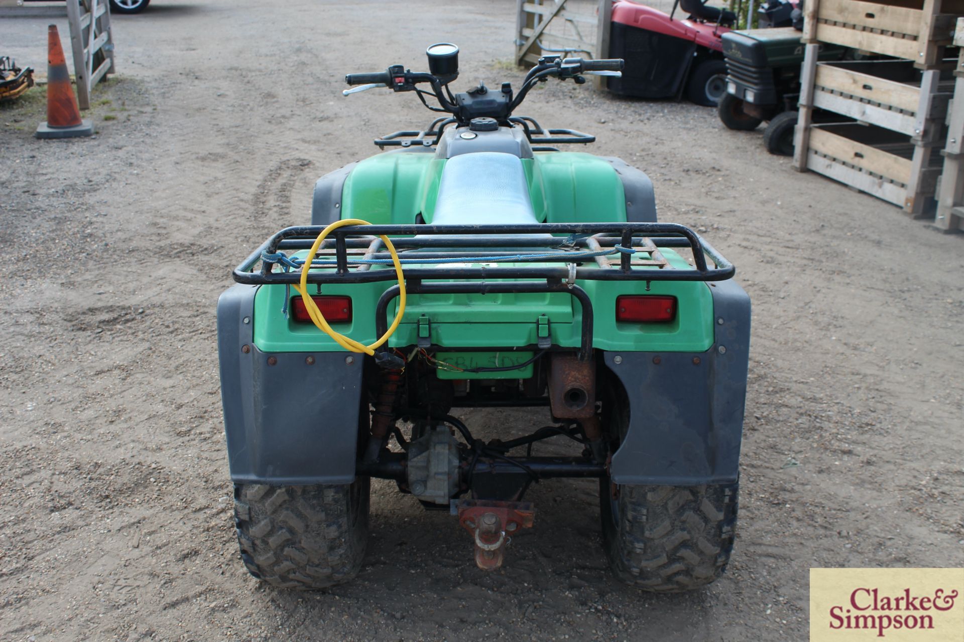 Kawasaki KLF 300 4WD quad bike. 4,543 miles. - Image 4 of 31