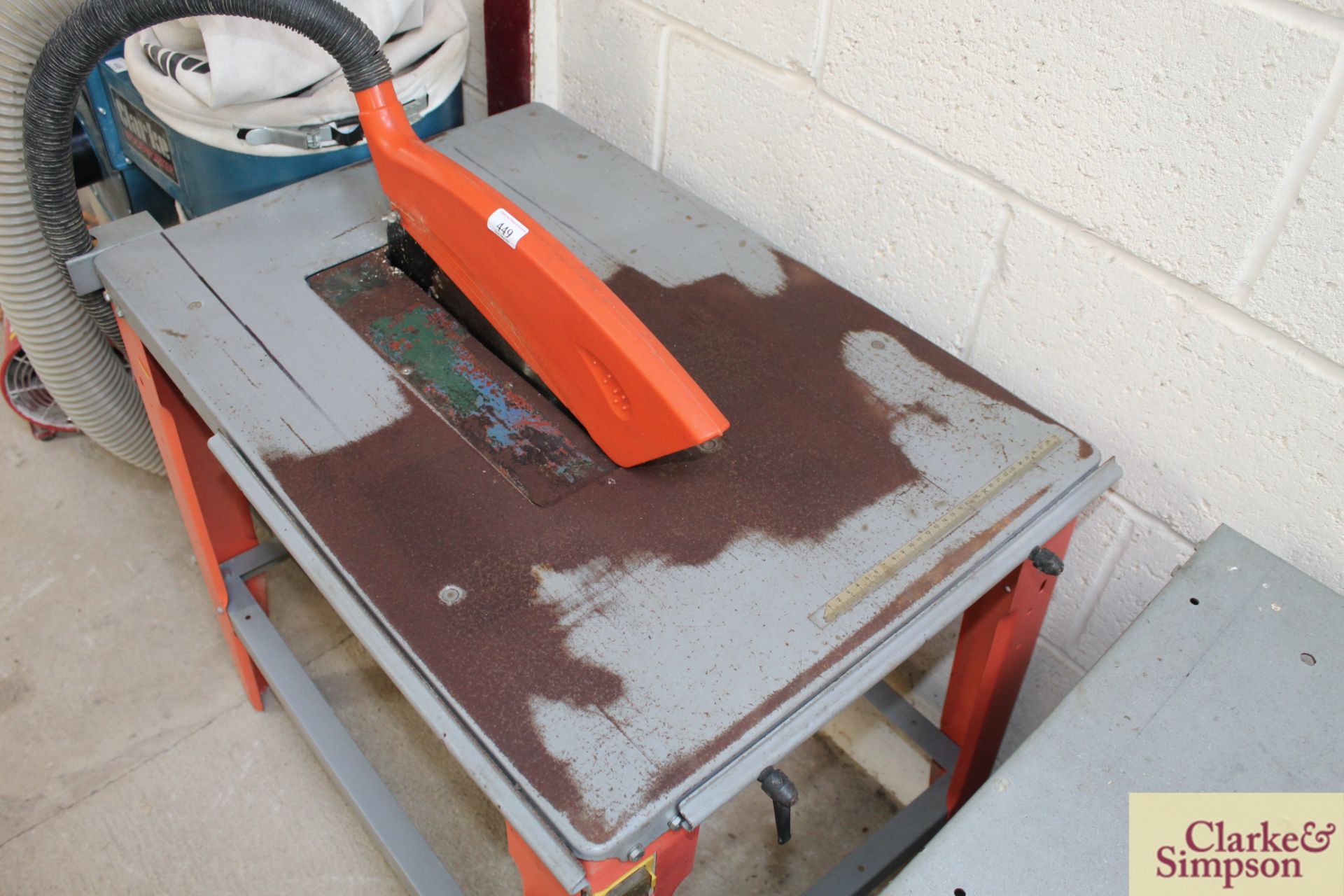 Einhall BK 315 240V site table saw. 2007. Serial number UK2180. Owned from new. * - Image 3 of 6