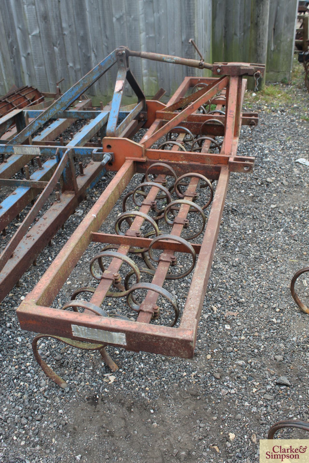 Blench 12ft Dutch harrow. With leading spring tines. * - Image 2 of 21