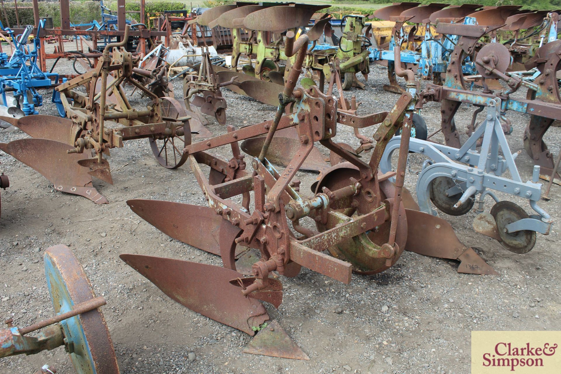 Ransomes TS59 2F conventional plough.