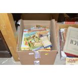 A box of various children's books