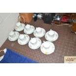 Eight Wedgwood "Petersham" pattern coffee cans and