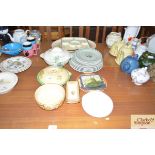 A quantity of mostly Art Deco dinnerware