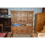 A modern pine Welsh dresser