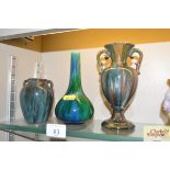 Three Studio pottery vases