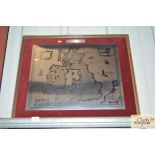 A map of Great Britain in presentation frame