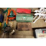 Four tool boxes and contents