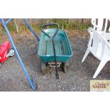 A four wheel garden trolley