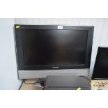 A Panasonic Viera flat screen TV with remote contr