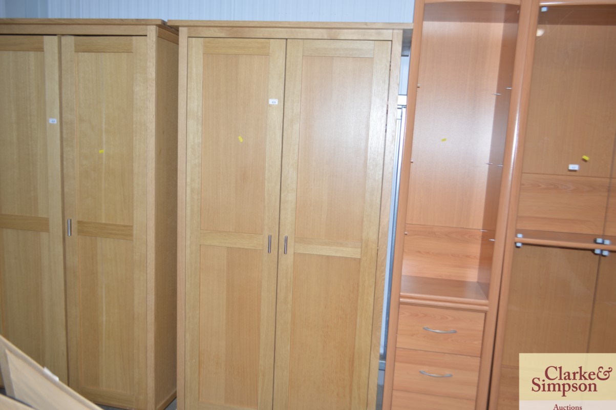 A G plan two door wardrobe