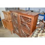 A glazed mahogany bookcase