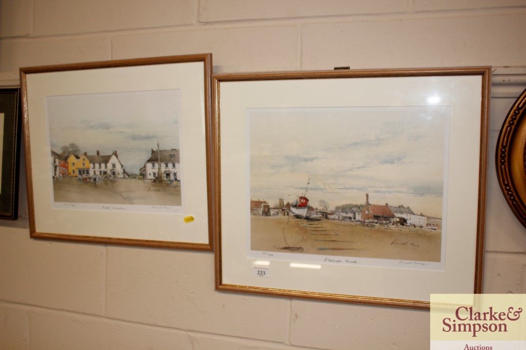 A pencil signed limited edition print "Aldeburgh B