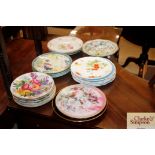 A quantity of various collectors plates, dessert p