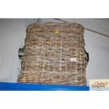 A wicker holdall