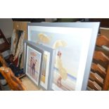 Four Jack Vettriano prints
