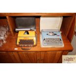 Two vintage typewriters