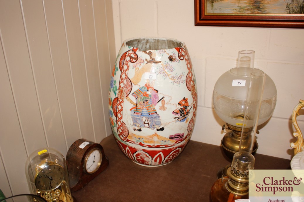 A large 19th Century Chinese floral vase decorated