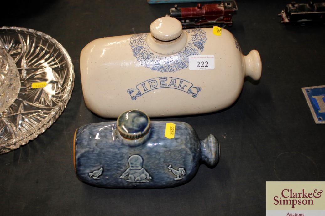 A West Bros. of Battersea stoneware hot water bott