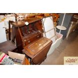 A students bureau and an oak gate leg tea table