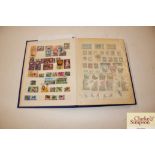 A stamp album and contents of British, African and