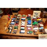 A quantity of model toy vehicles